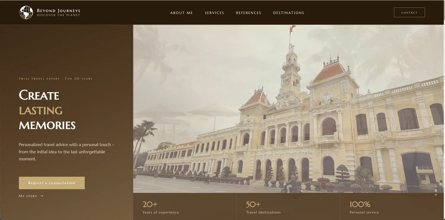The Beyond Journeys website
